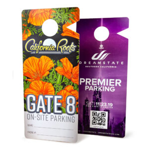 Custom Hanging Paper Parking Passes